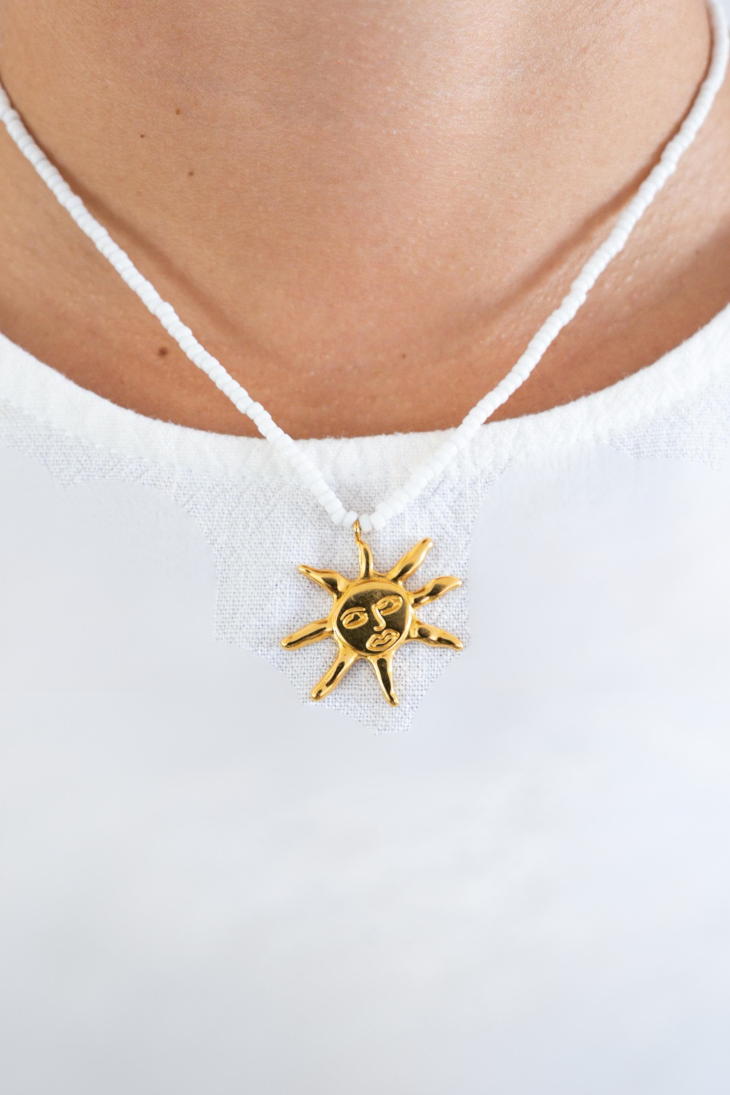 Beaded Sun Necklace