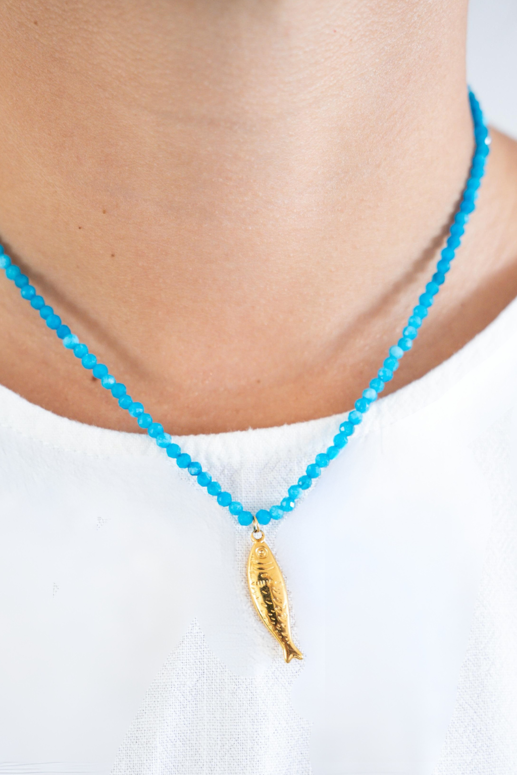 Beaded Fish Necklace