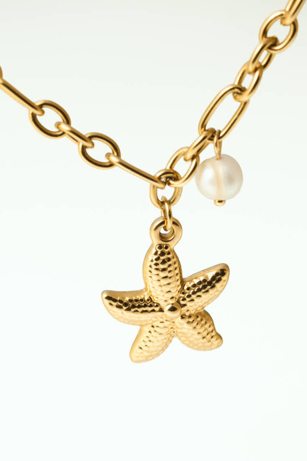 Starfish & Pearl Necklace