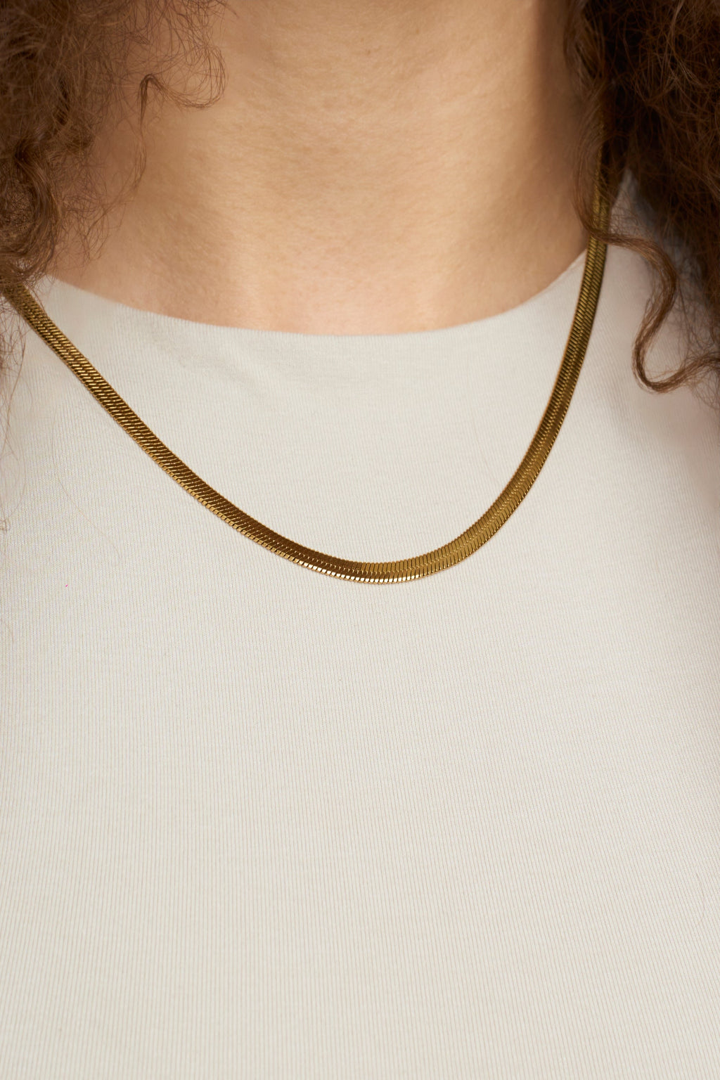 Flat Snake Chain Necklace