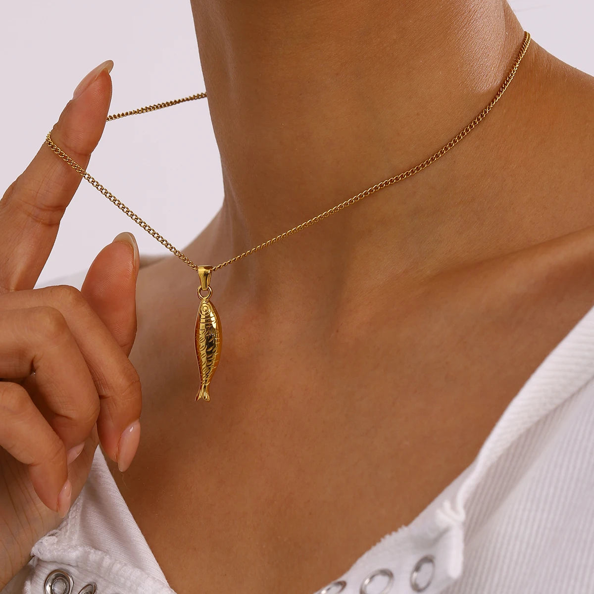 Fish Pendant Necklace