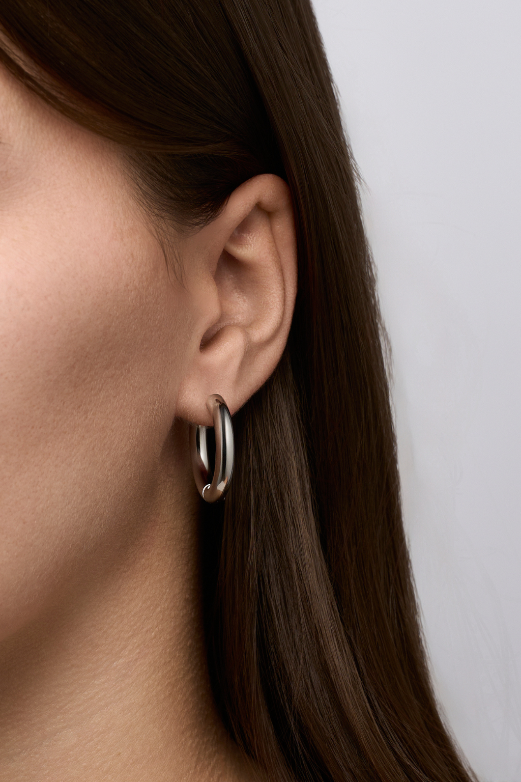 Classic Silver Hoops