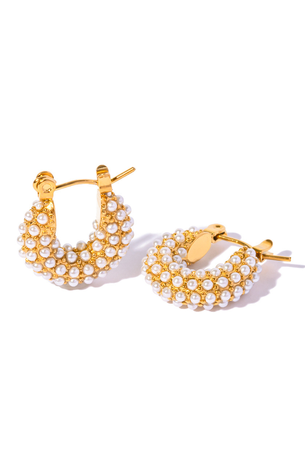 Pearl Hoop Huggies