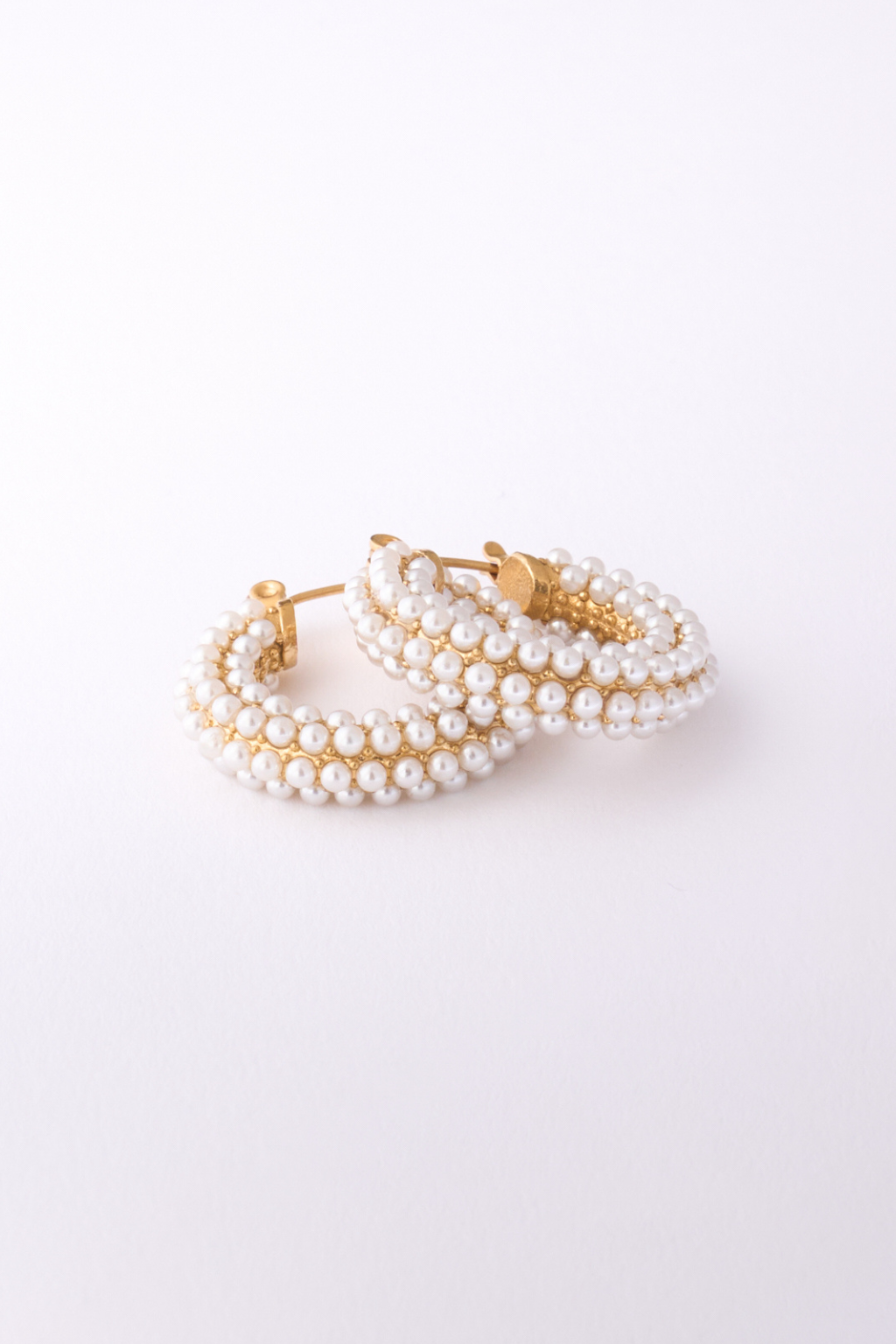 Pearl Hoop Earrings