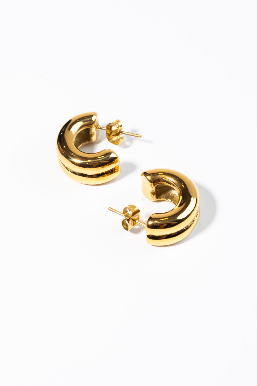 ‘Otranto’ Gold Double Hoops