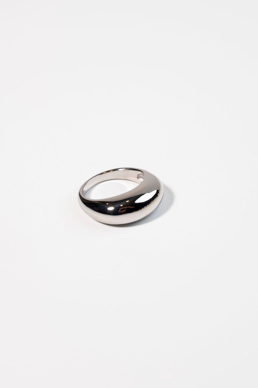 Silver Chunky Arc Ring