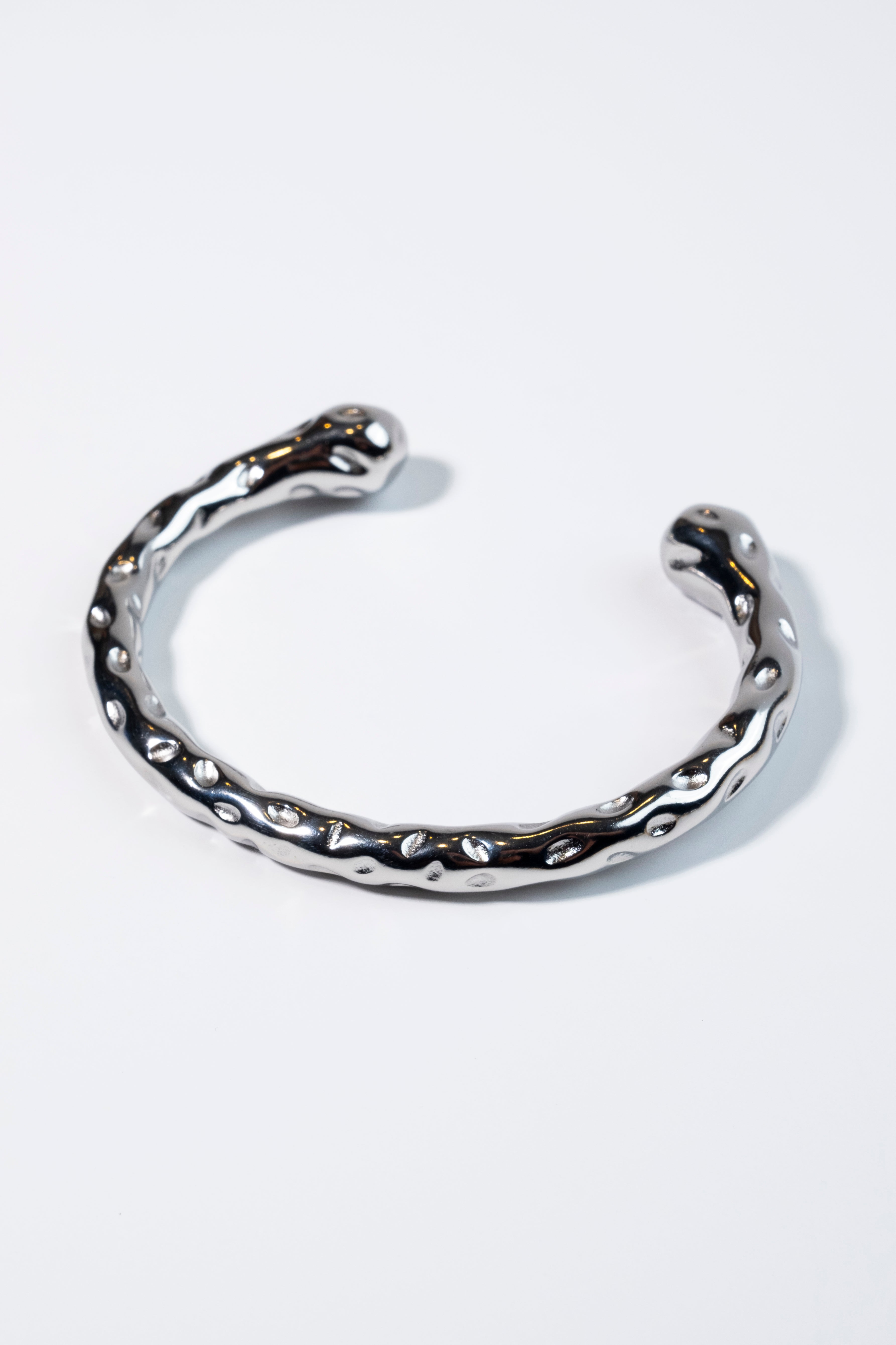 Silver ‘Selva’ Molten Bangle